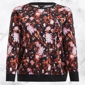 Torrid Floral Crewneck Sweatshirt